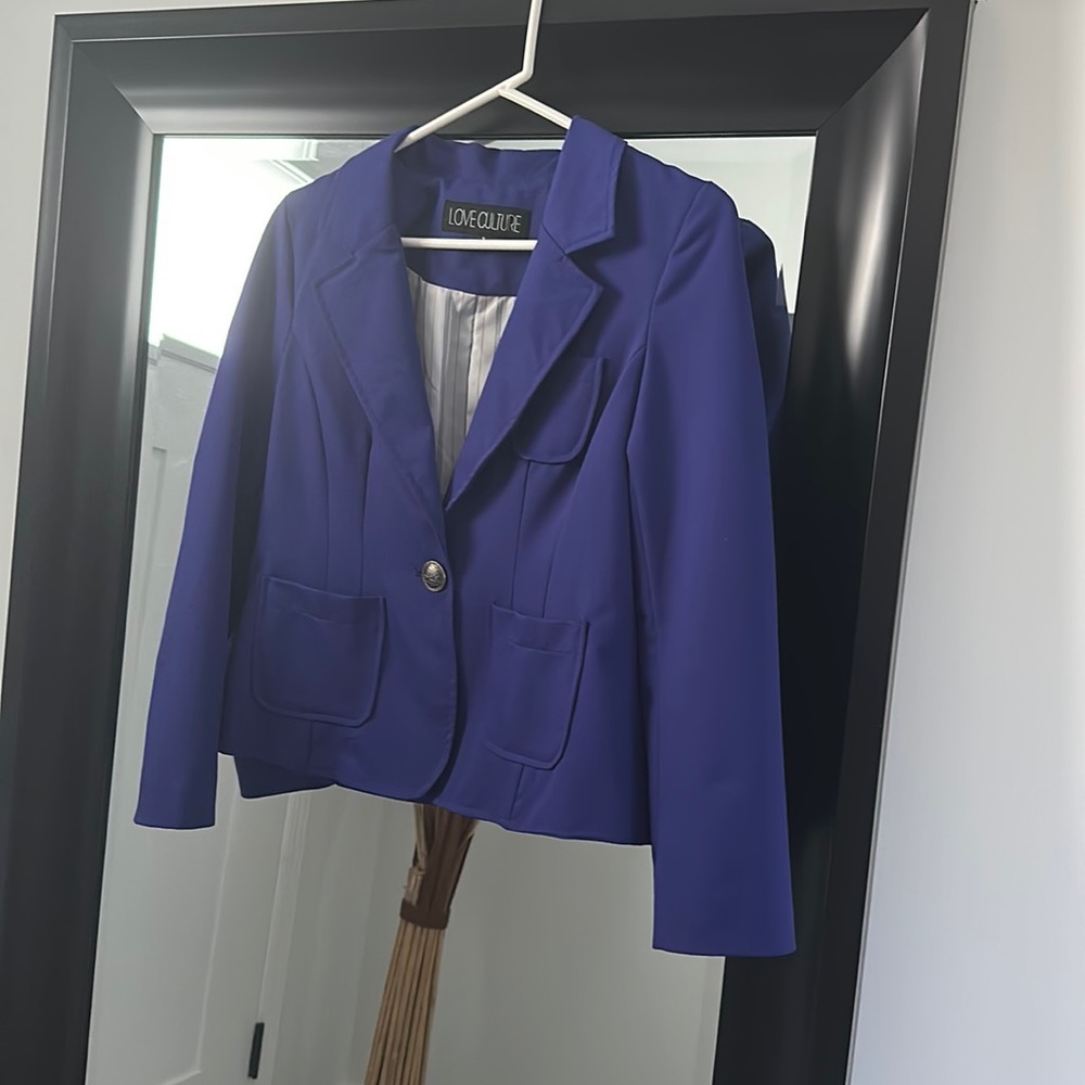 Love Culture NWT Blue Blazer size small